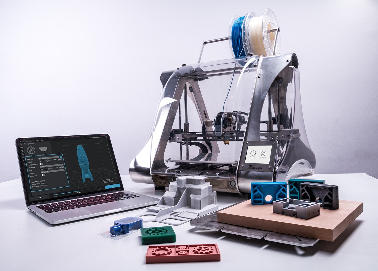 drukarki 3D, drukarka 3d z komputerem, drukowane elementów