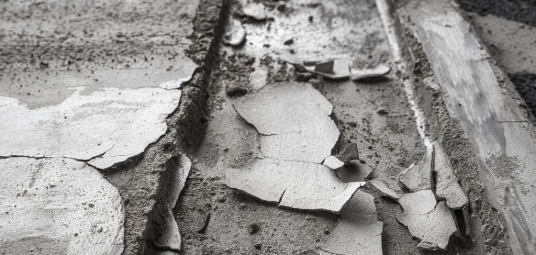 złuszczony beton
