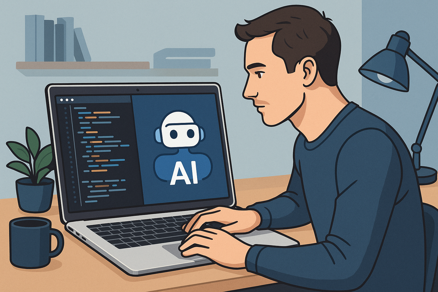 programista pracuje z copilot